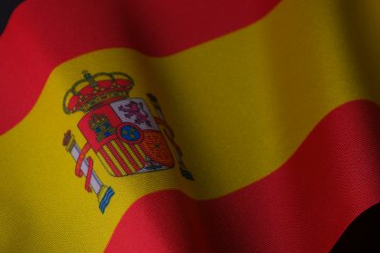 The national flag of Spain