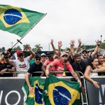 Spectators at UCI XCO World Cup in Mairipora, Brazil on April 14, 2024 //