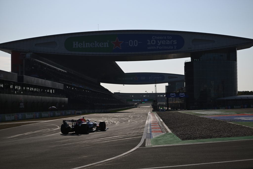 SHANGHAI, CHINA - MARCH 14: Isack Hadjar of France driving the (6) Oracle Red Bull Racing RB22 Red Bull Ford on track during qualifying ahead of the F1 Grand Prix of China at Shanghai International Circuit on March 14, 2026 in Shanghai, China.